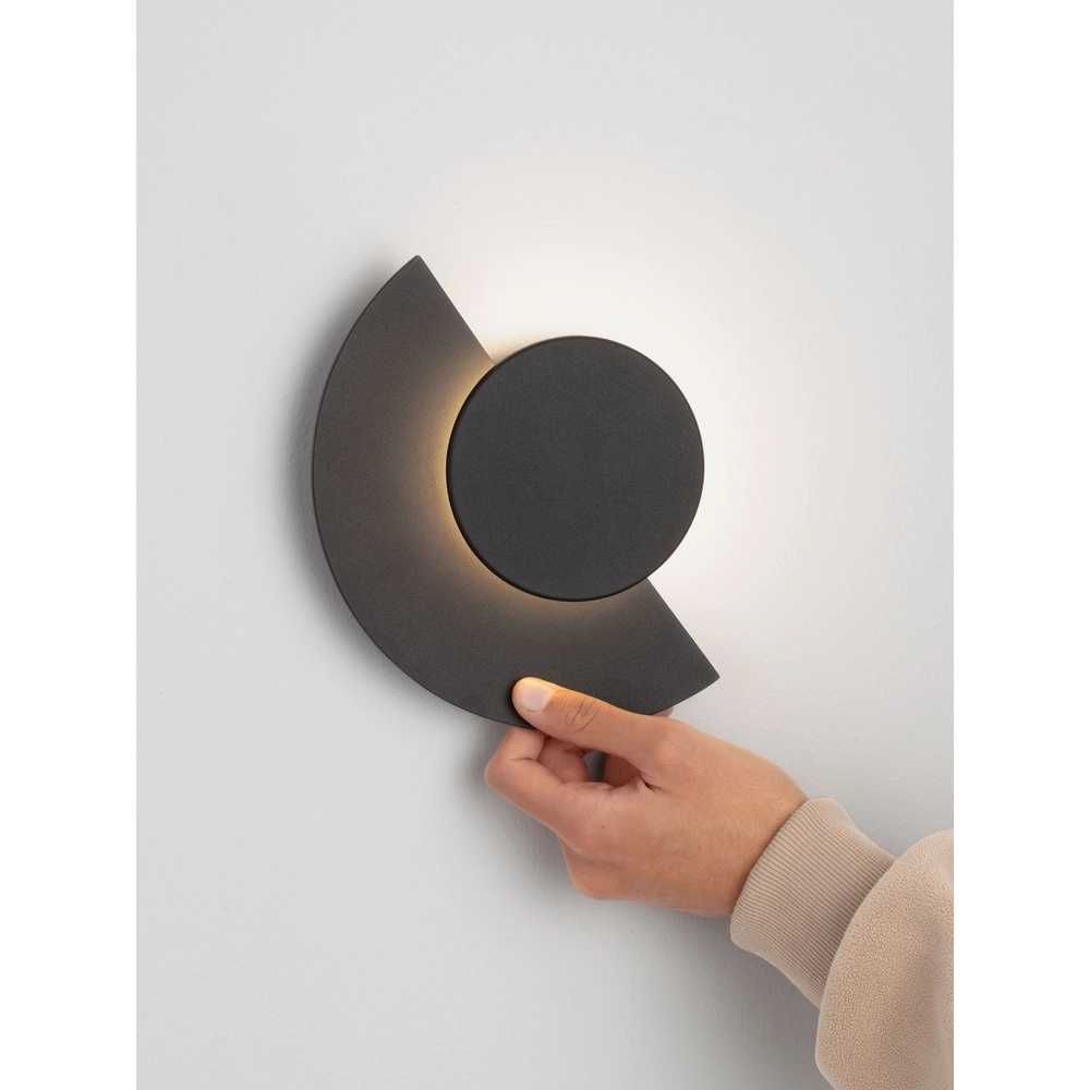 Lampe murale moderne Gloo noir - 2700K Lyora 5212017497246