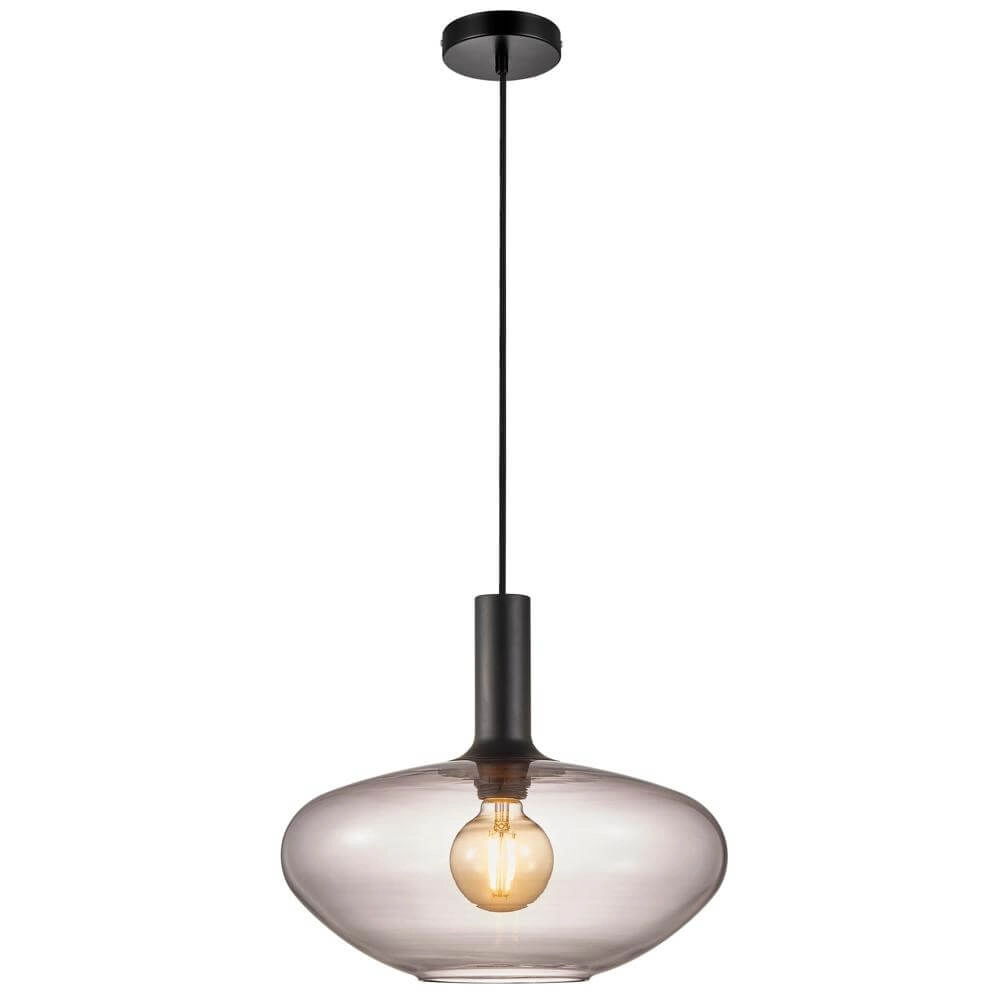Suspension en verre Alton Verre fumé Ø 35cm