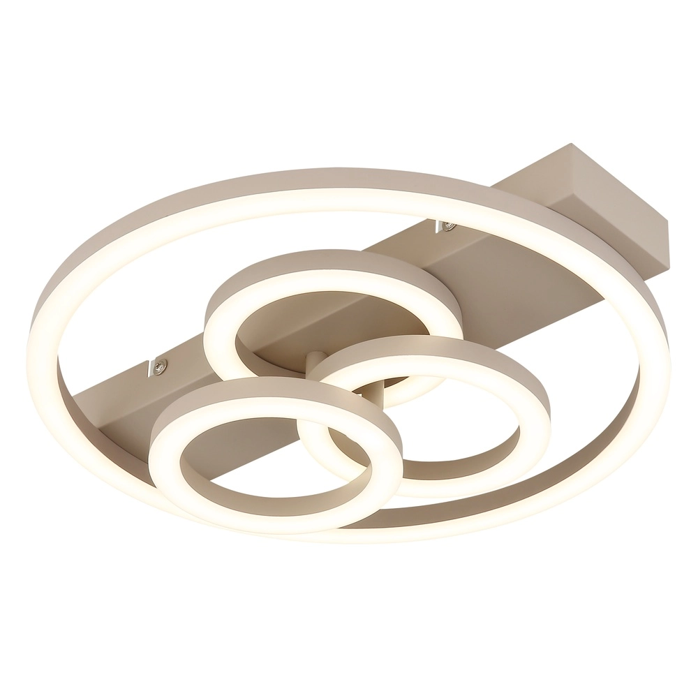 Lampe de plafond unique Darryl brun sable