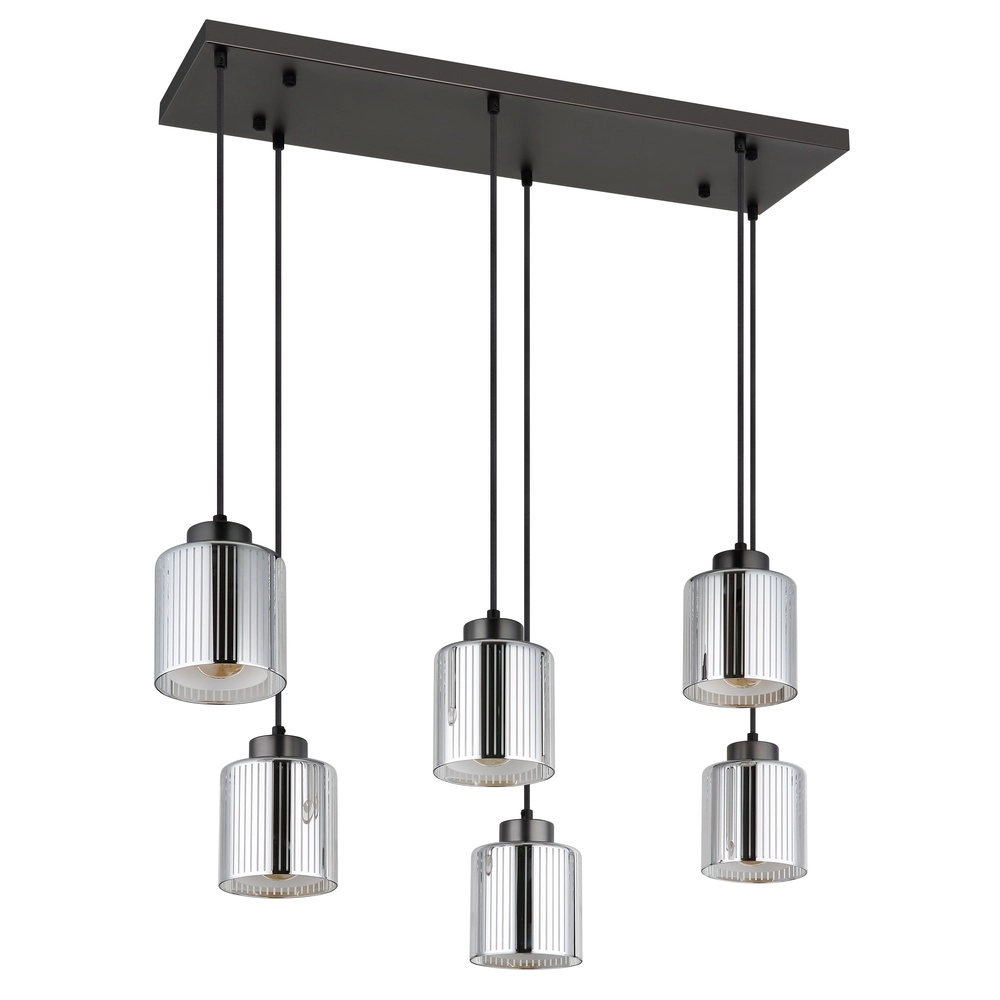 Lampe pendante de conception Felicia Canons à 6 feux en métal canon Globo 9007371528967