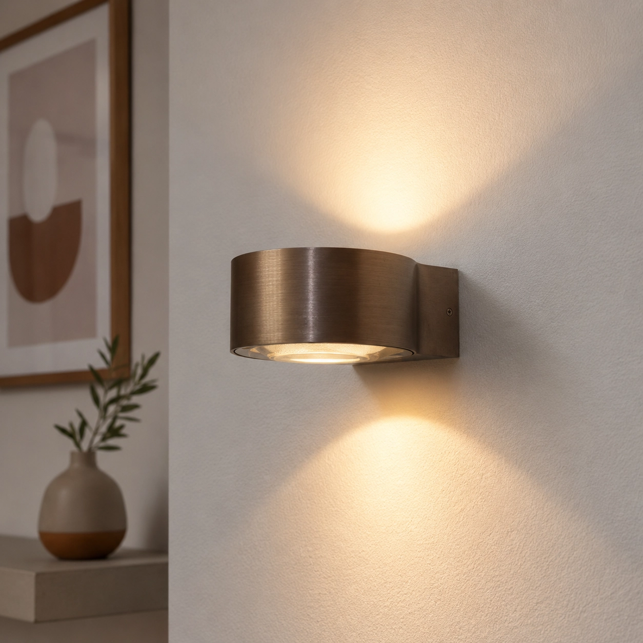 Lampe murale de conception Hudson bronze