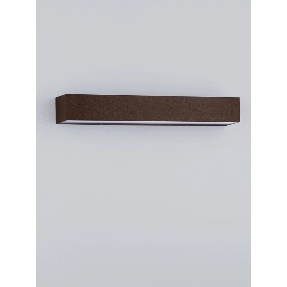 Lampe murale élégante Lane brun rouille 36cm - 28W Lyora 5212017496836