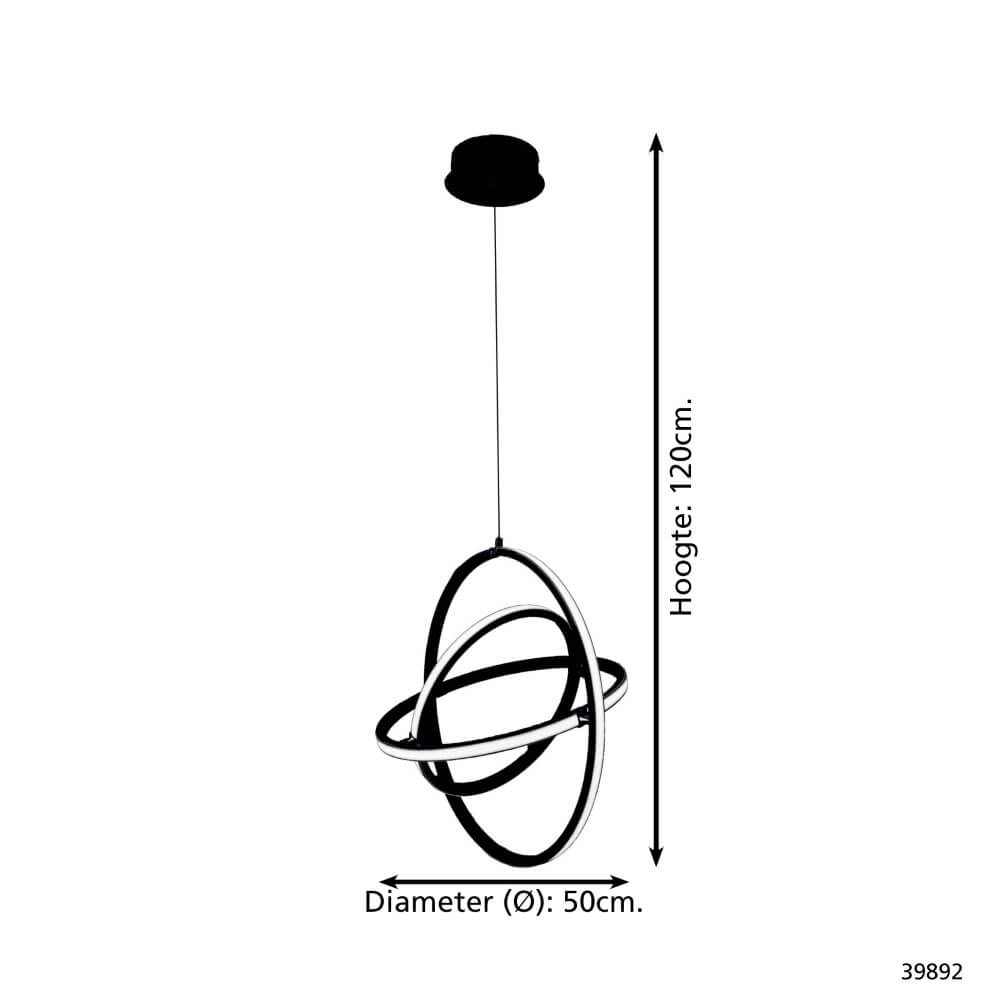 Lampe suspendue noire Retornio Ø 50 cm Stars of Light 9002759398927