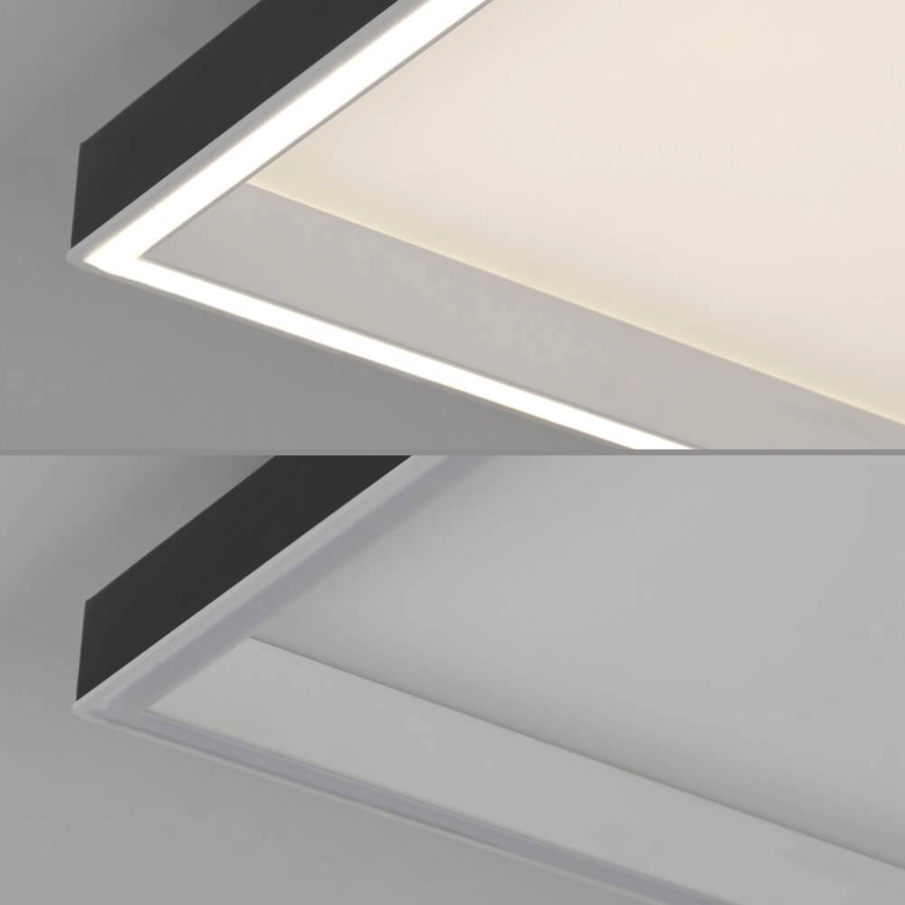 Plafonnier noir Q-Magong carré Paul Neuhaus 4012248384602