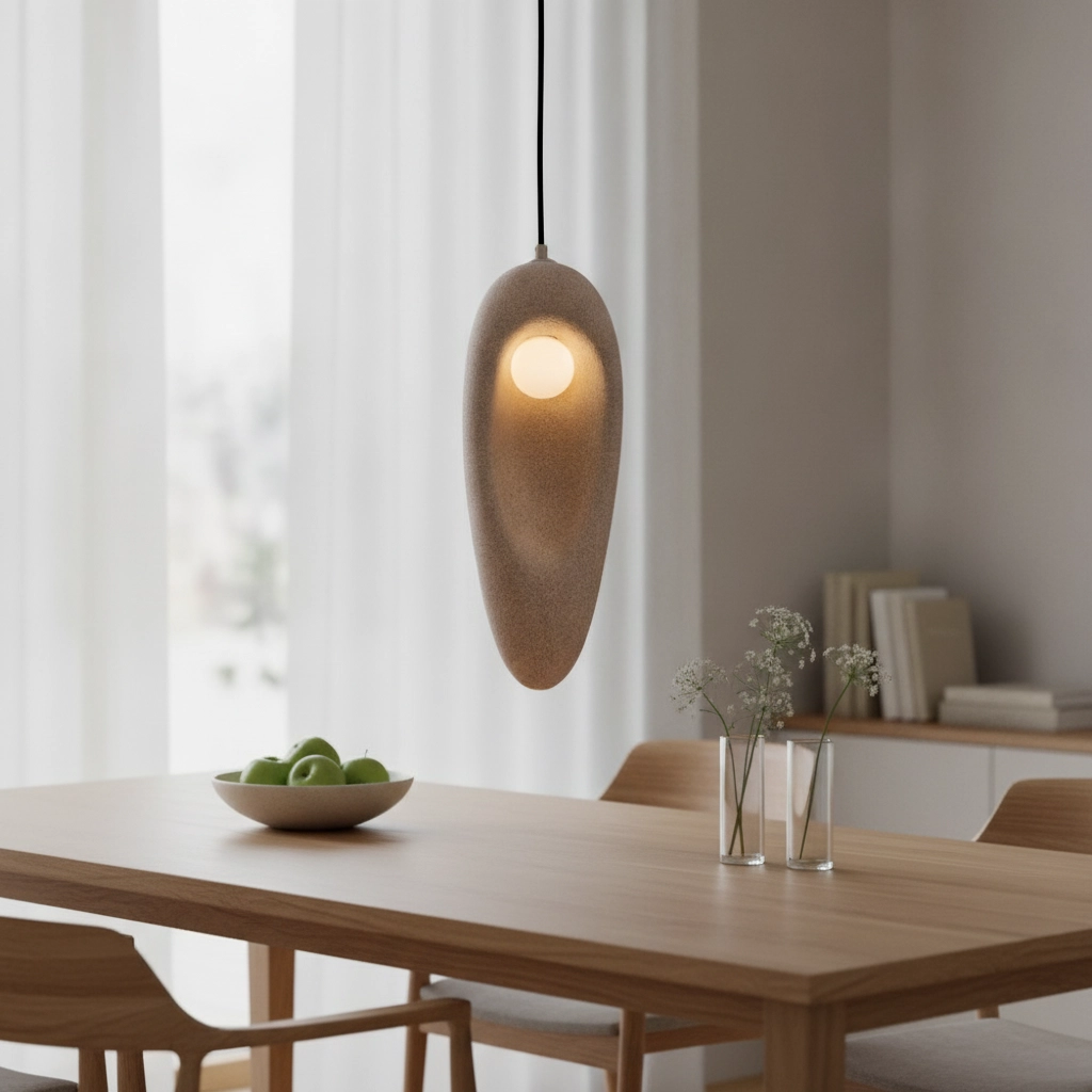 Suspension naturelle Tempus marron 48cm