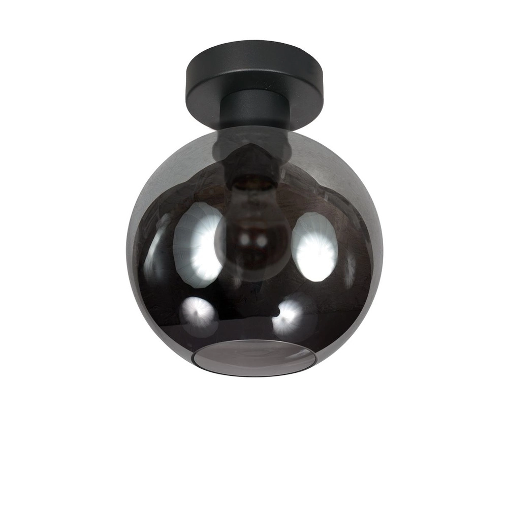 Plafonnier Bloeba boule de verre fumé Ø 15cm Plafonnier Bloeba boule de verre fumé Ø 15cm
