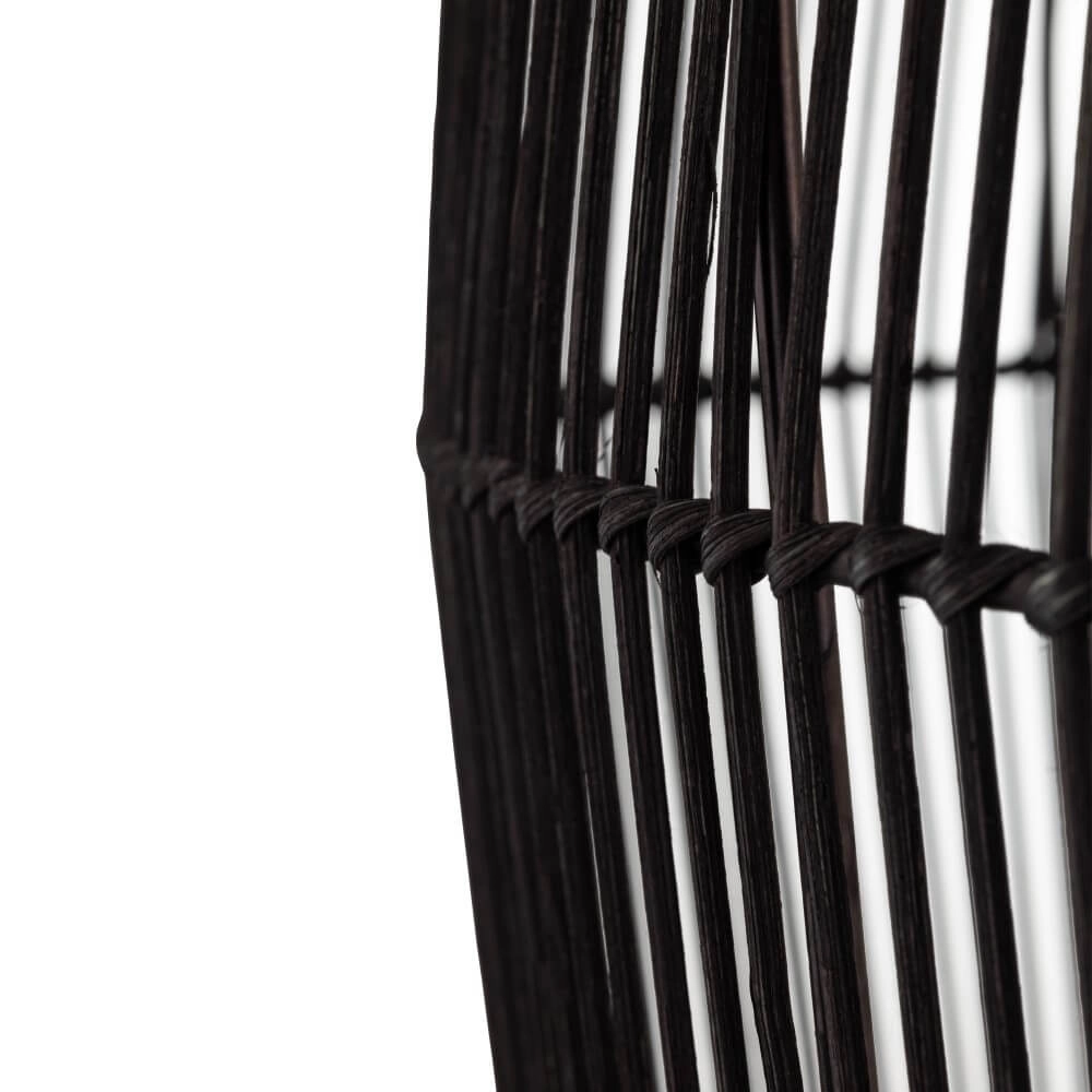 Suspension en rotin Haiti L Ø 53,5cm noir Lyora 5903139111683