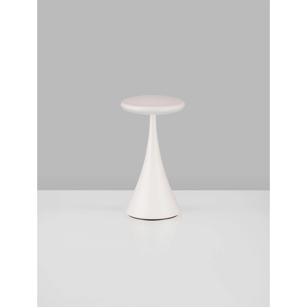 Lampe de table Elbo blanc rechargeable avec USB Lyora 5212017476937