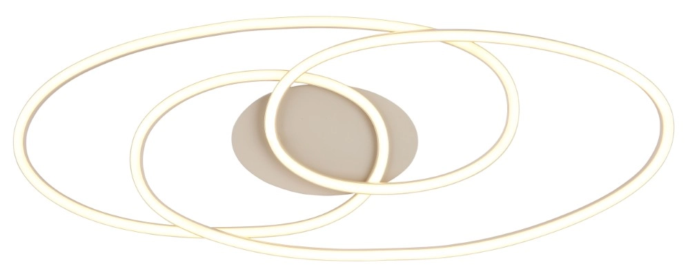 Lampe de plafond à design Spira brun sable Globo 9007371593347