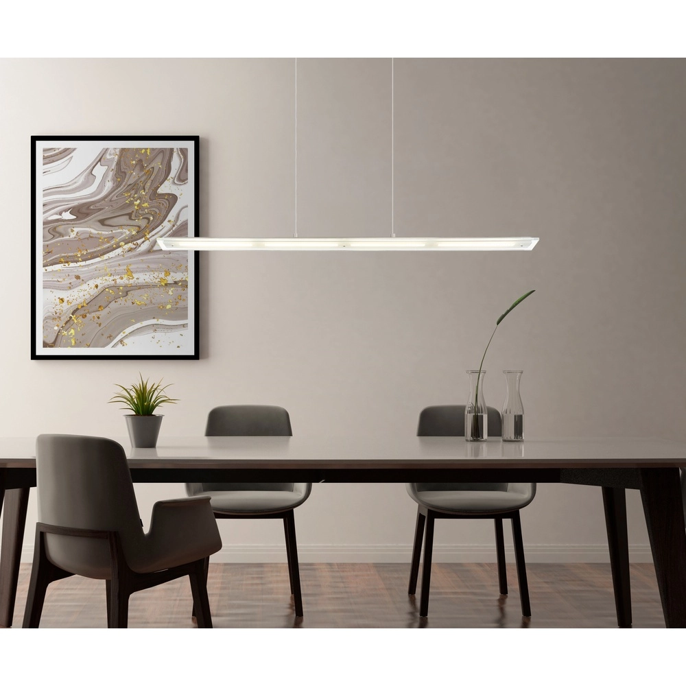 Lampe suspendue Novak nickel 115cm Globo 9007371589029