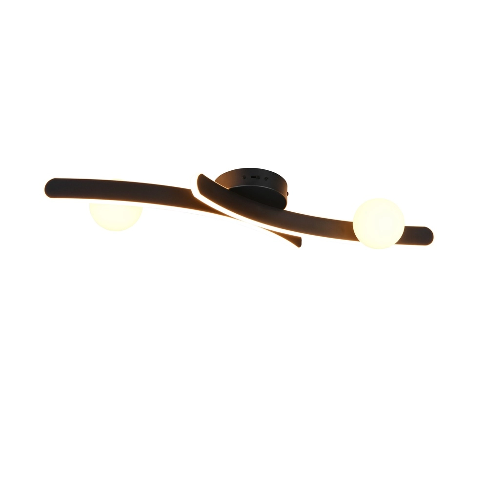 Lampe de plafond à design Napoli Noir Trio 4017807683455