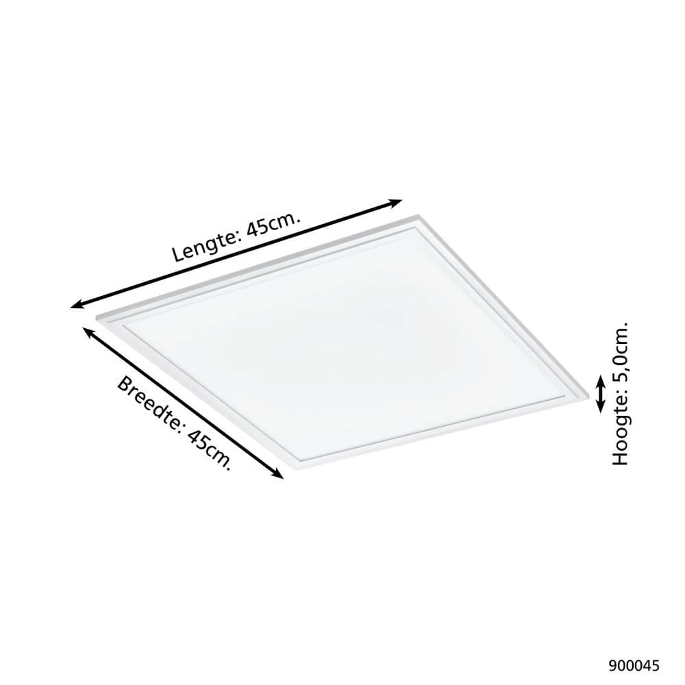 Plafonnier Zigbee Salobrena-Z 45x45cm blanc Eglo 9008606221820