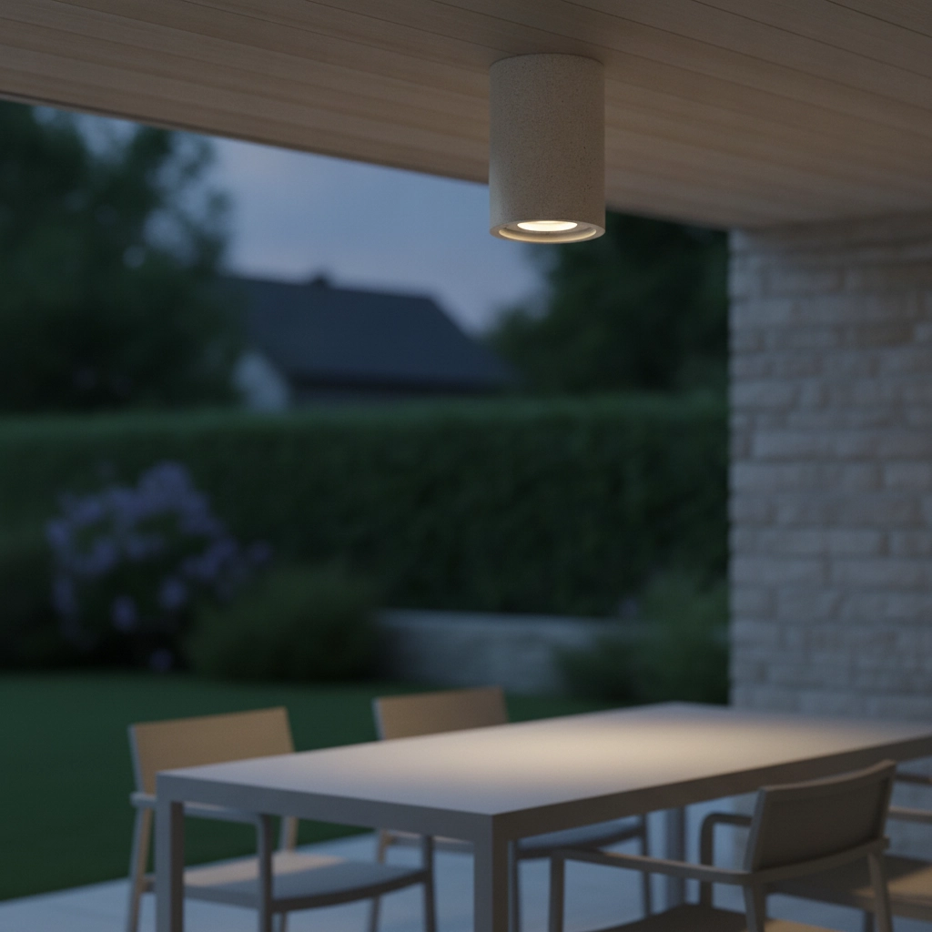 Spot de plafond Par béton blanc