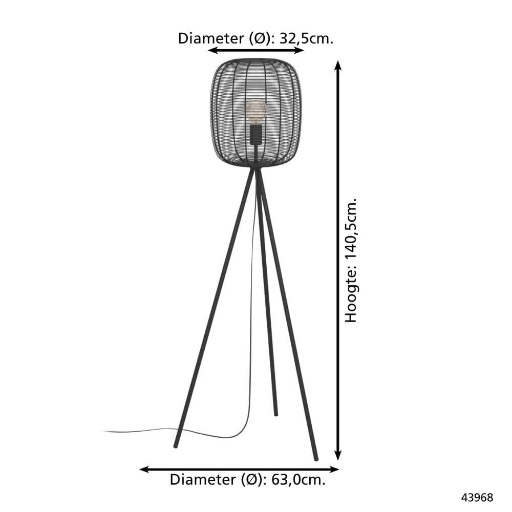 Lampadaire design Rinroe Ø 32,5 cm Eglo 9002759439682