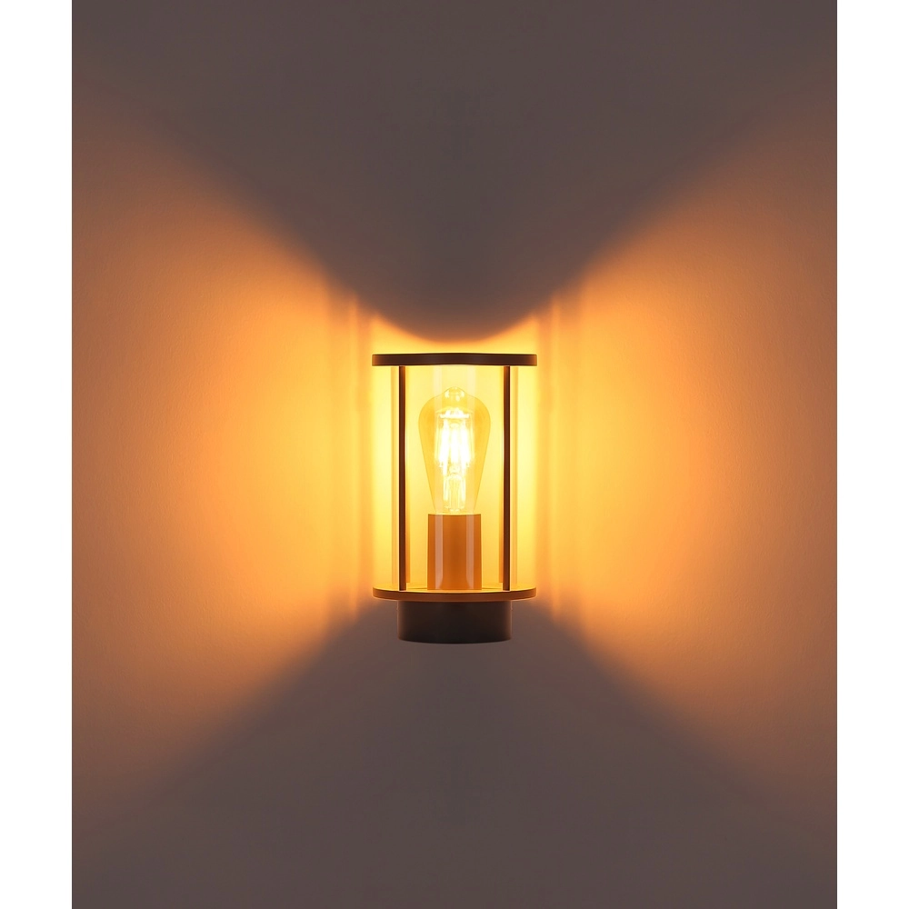 Lampe murale extérieure Gracey brun sable Globo 9007371590575