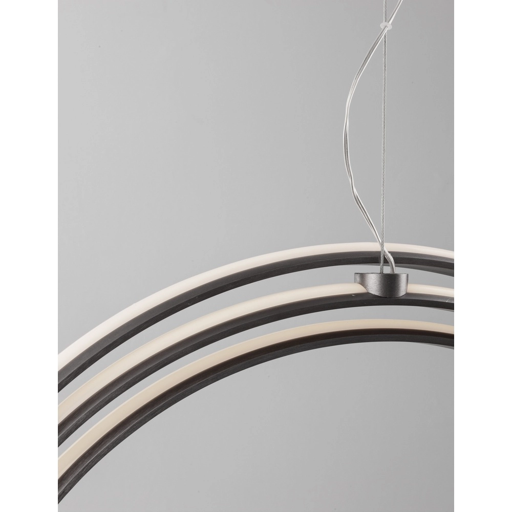 Suspension Pertone S Ø 70cm noir avec lueur violette Lyora 5212017419705