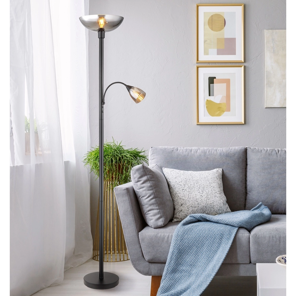 Lampe de pied Blade Noir Globo 9007371451951