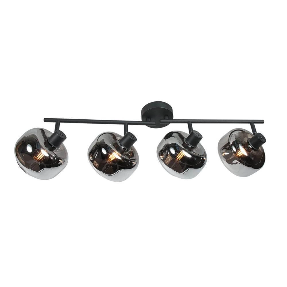 Plafonnier noir Tenebris 4 lumières Steinhauer 8712746178135