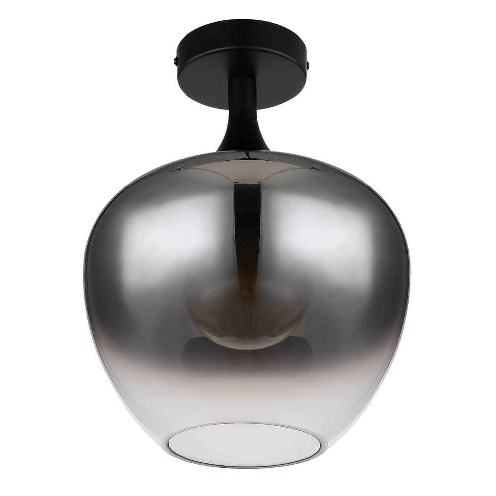 Plafonnier noir Maxy simple Ø 24cm Globo 9007371444380