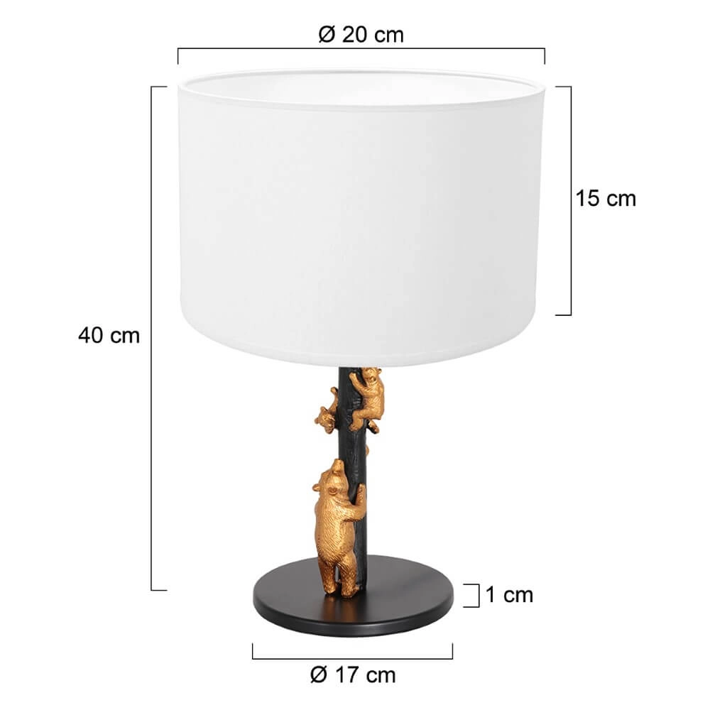 Lampe de table design Animaux avec capuche blanche Steinhauer 8712746151862