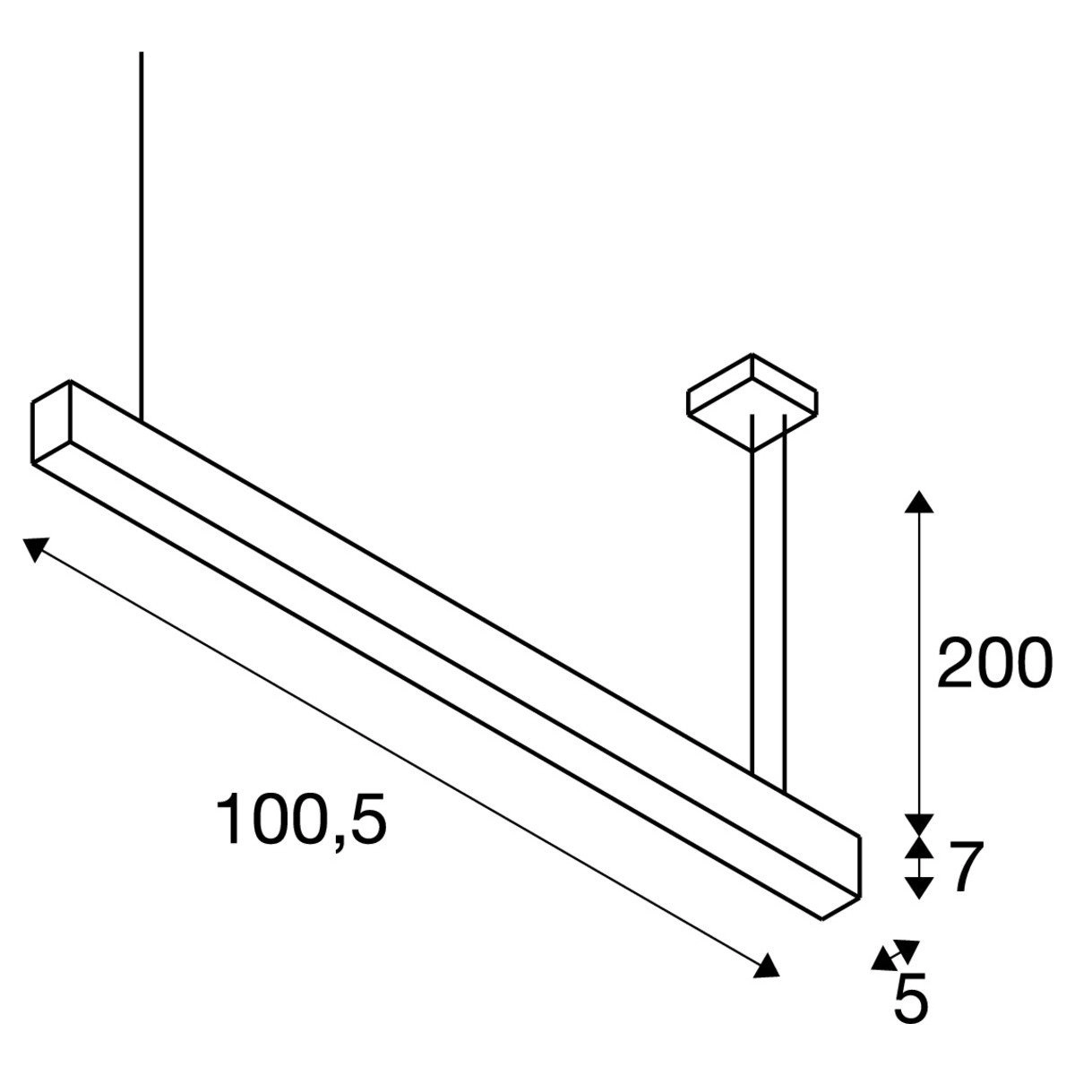 Lampe suspendue de bureau Glenos 3000K SLV 4024163196949