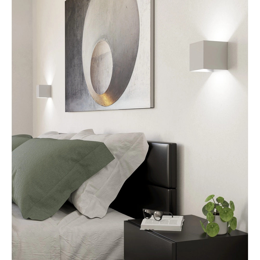 Spot mural en LED Valmontone Haut et Descente - Blanc Eglo 9008606315970