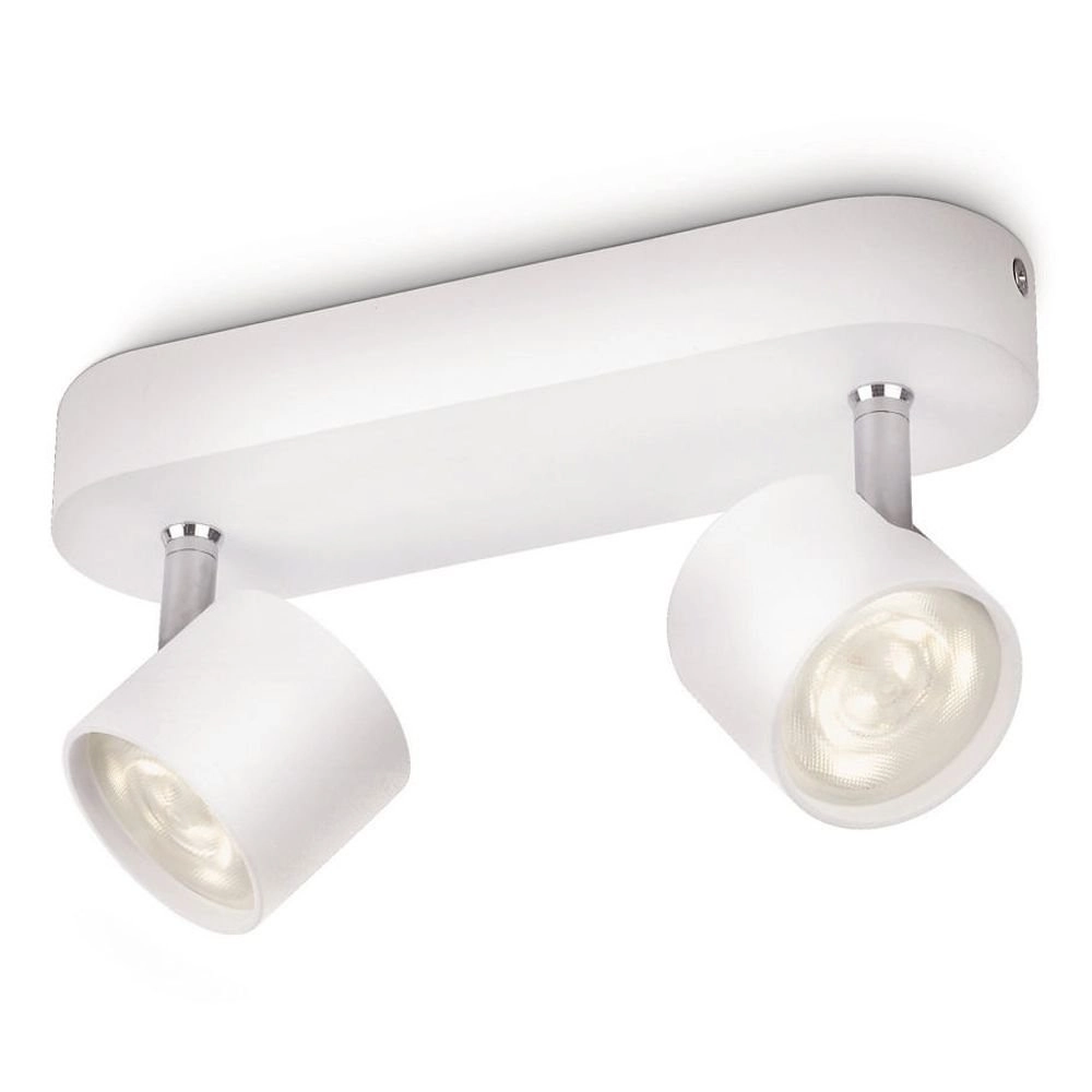 Spot de plafond LED My Living Star 2 lumières blanc