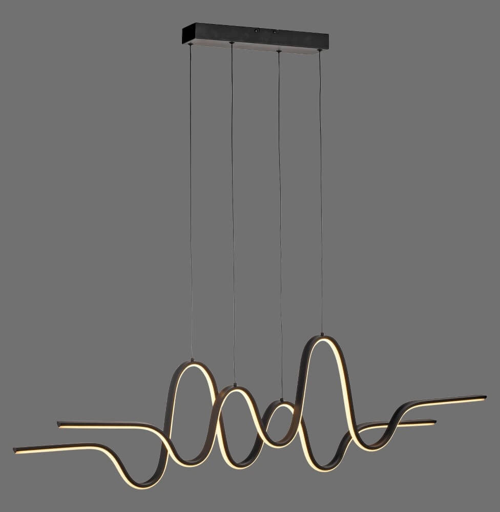 Lampe suspendue design Altitude noir Paul Neuhaus 4012248385241