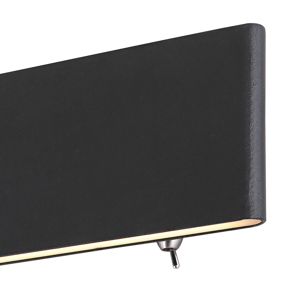 Applique murale design Siegfried S noir avec interrupteur Globo 9007371402366