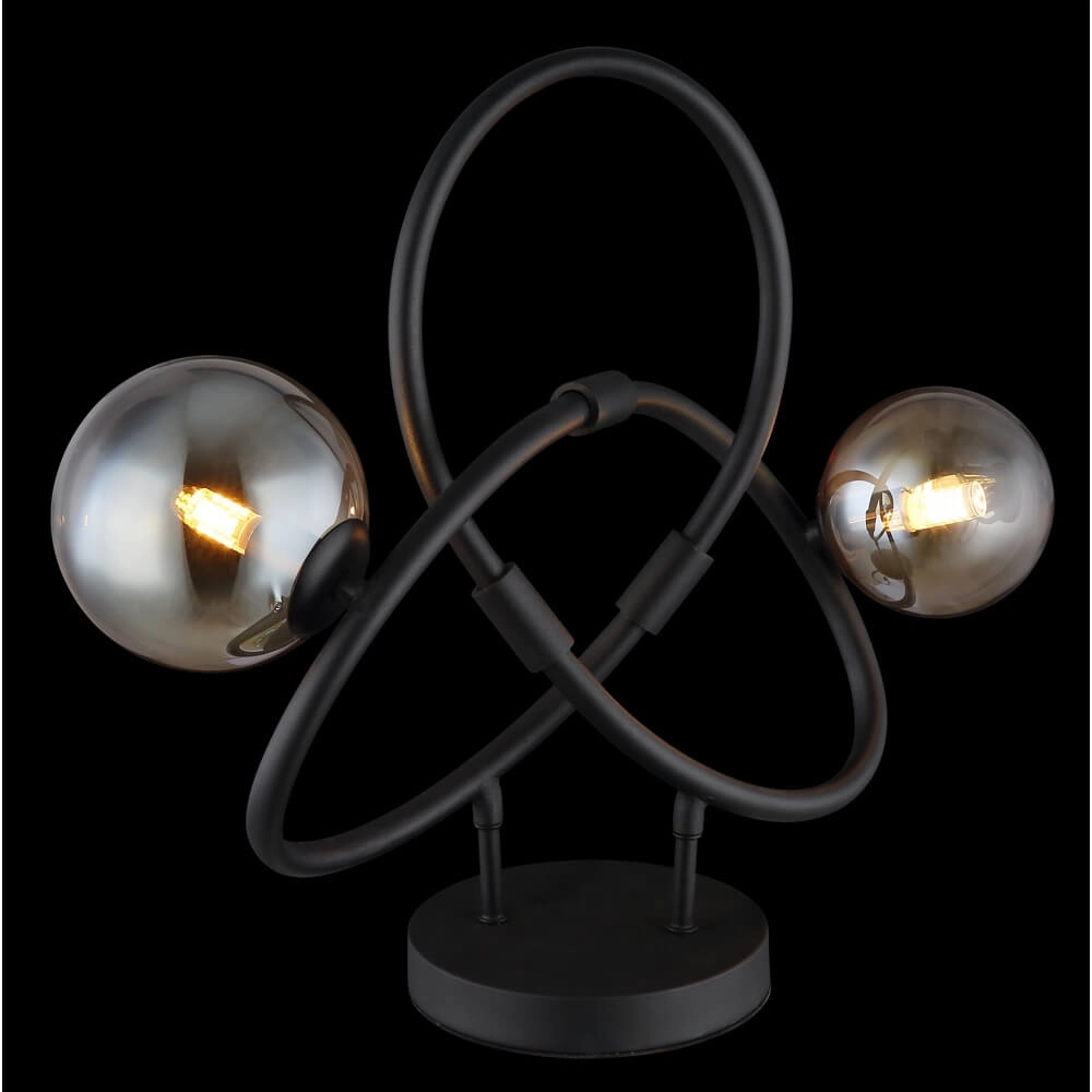 Lampe de table noire Tuberius Design 2-lumière Globo 9007371452446