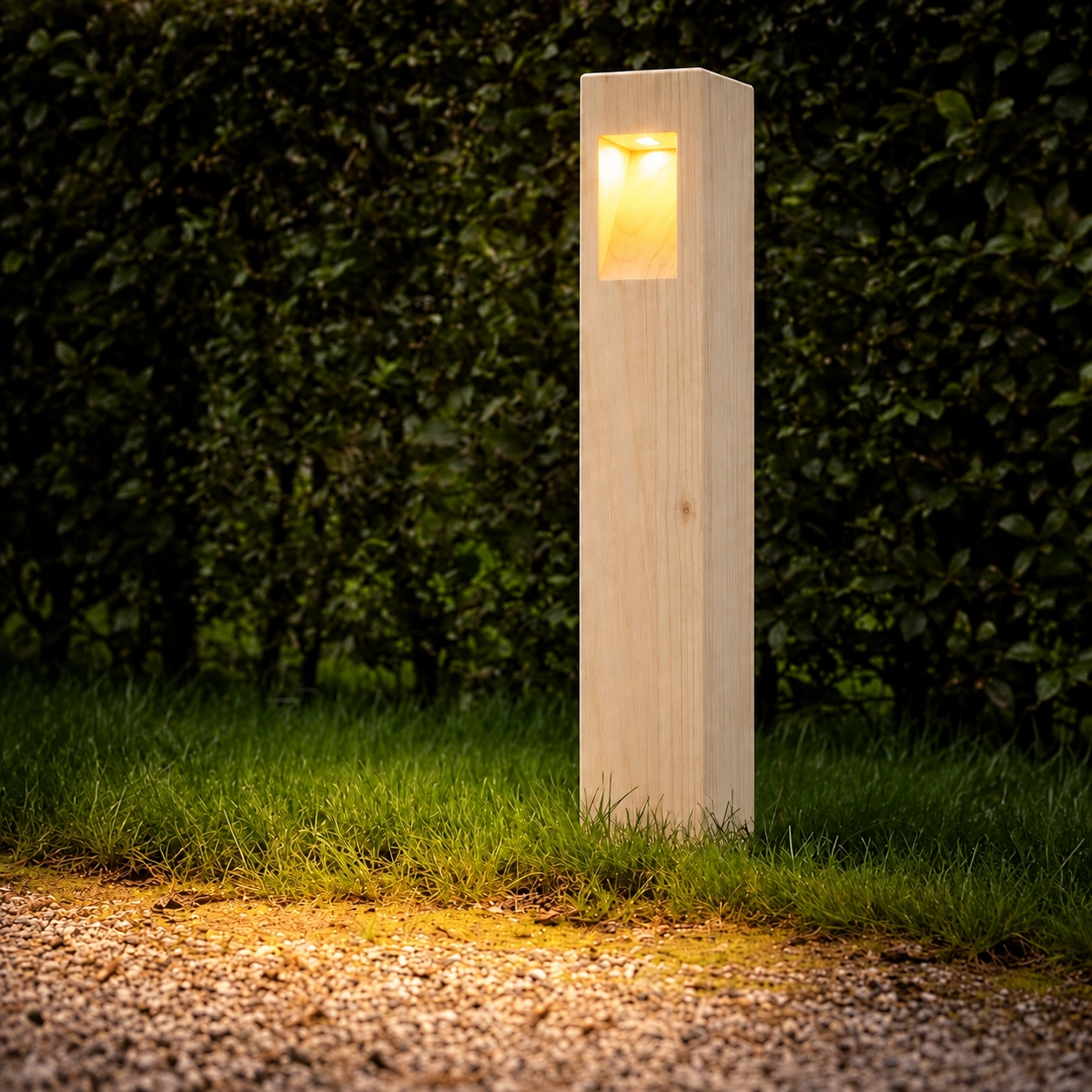 Éclairage de chemin en bois Guarda Accoya - 110 cm 2700K