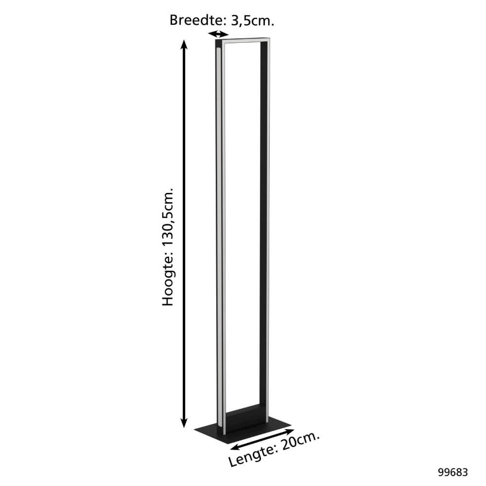 Lampadaire design Salvilanas-Z noir Eglo 9002759996833