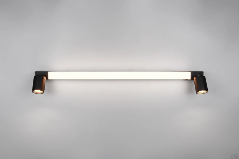 Lampe miroir Enrico 90 cm - noir Trio 4017807615654