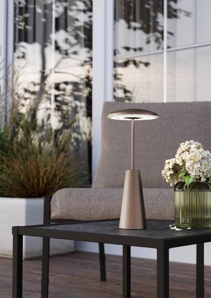 Lampe de table en bronze Piccola Ø 13 cm Eglo 9008606277797