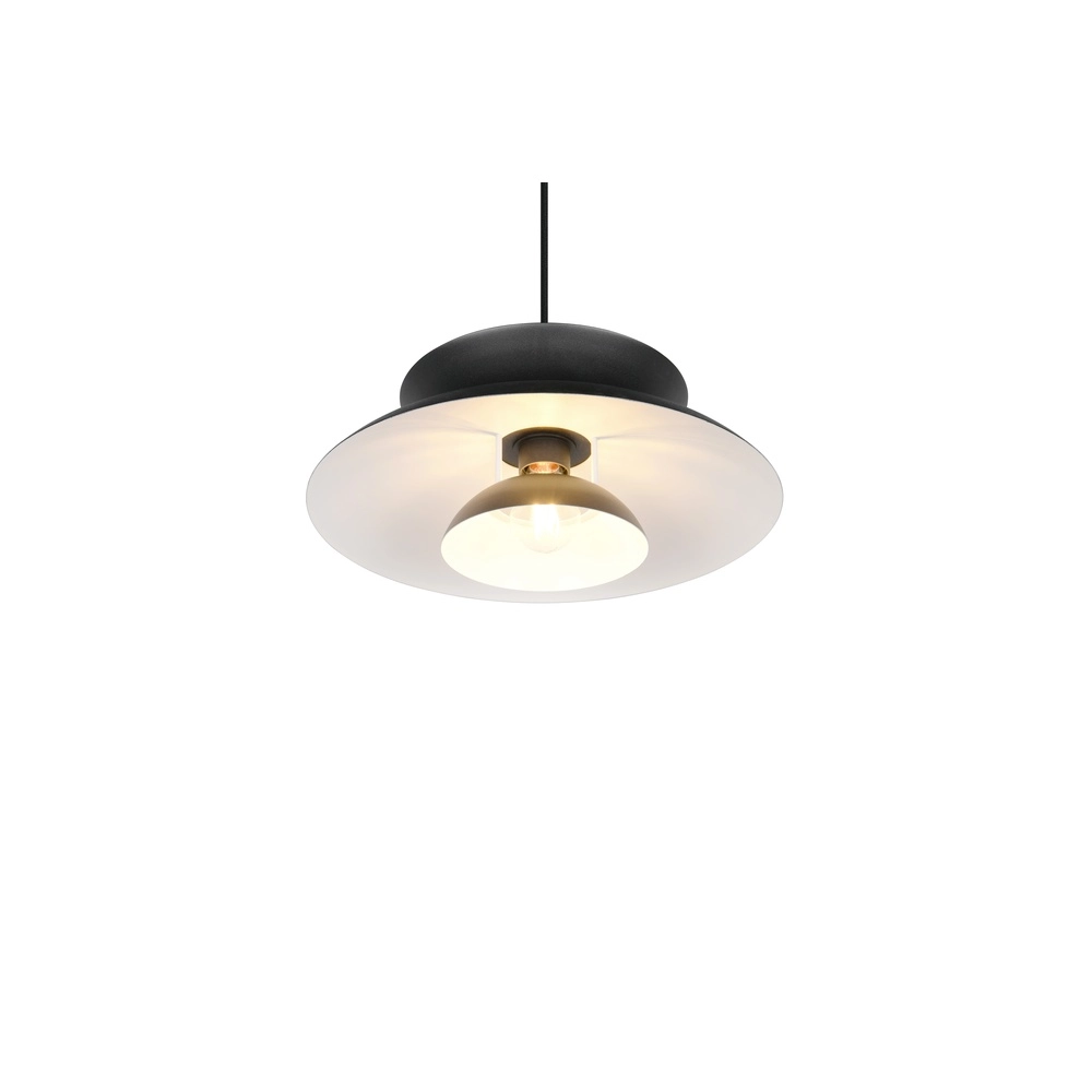Conception de la lampe suspendue Amarila noir Ø 40cm Trio 4017807682786