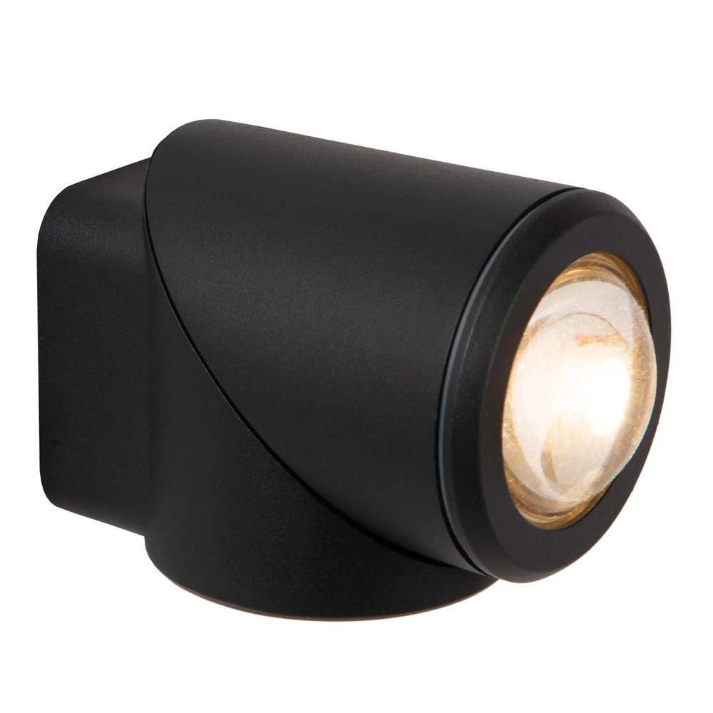 Projecteur de conception monté en surface Erin Simple noir IP65 Lucide 5411212152046