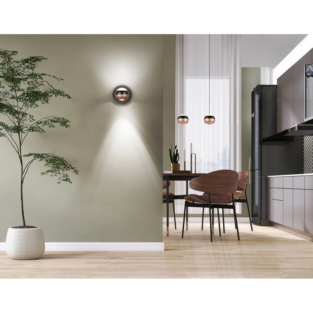 Lampe murale de conception Orbit Noir Trio 4017807578874