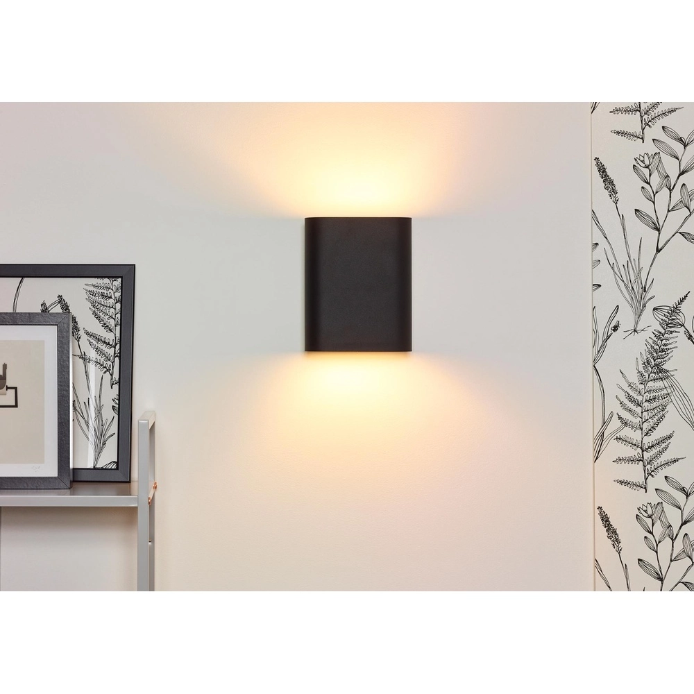 Emplacement mural de conception Ovalis Noir Lucide 5411212126894