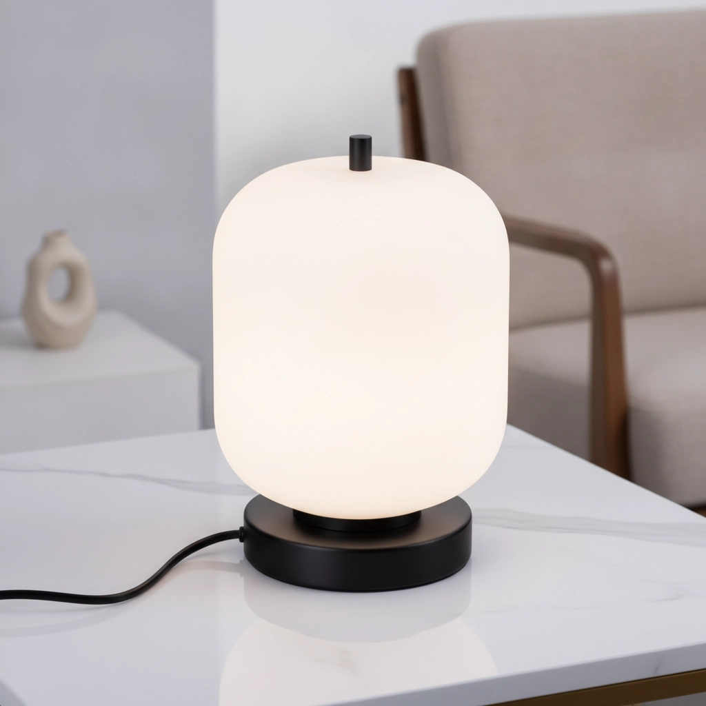 Lampe de table Lato noir et blanc