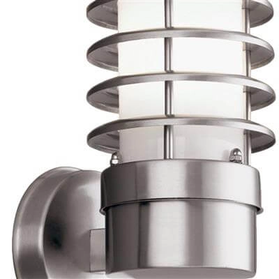 Stainless steel wall lamp Louvre Searchlight 5013874309877