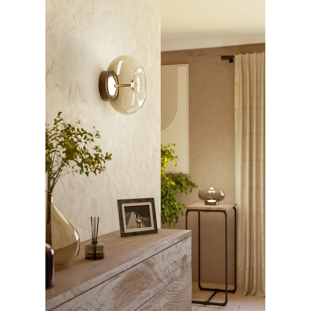 Lampe de plafond unique Optica 1 bronze Eglo 9008606391059
