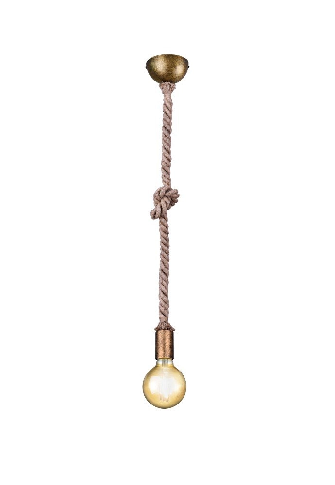 Lampe à suspension Cord pendule en bronze