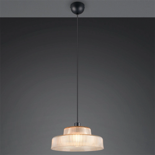 Lampe pendante classique Abella Verre ambré