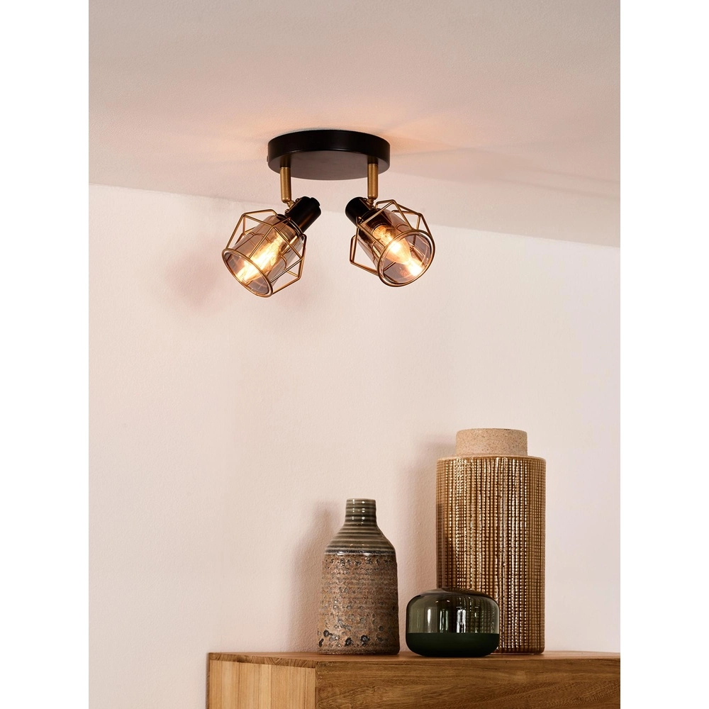 Lampe de plafond Nila 2-noir clair Lucide 5411212770981