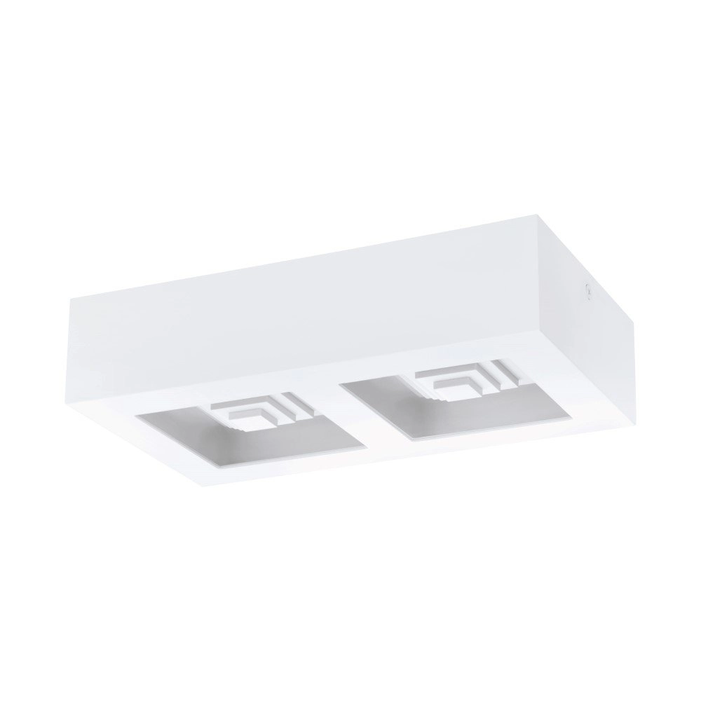 Spot de plafond Ferreros 2 compartiments blanc