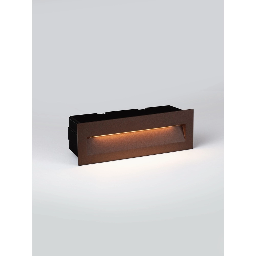 Lampe murale encastrée Drat Brun rouille Lyora 5212017498038