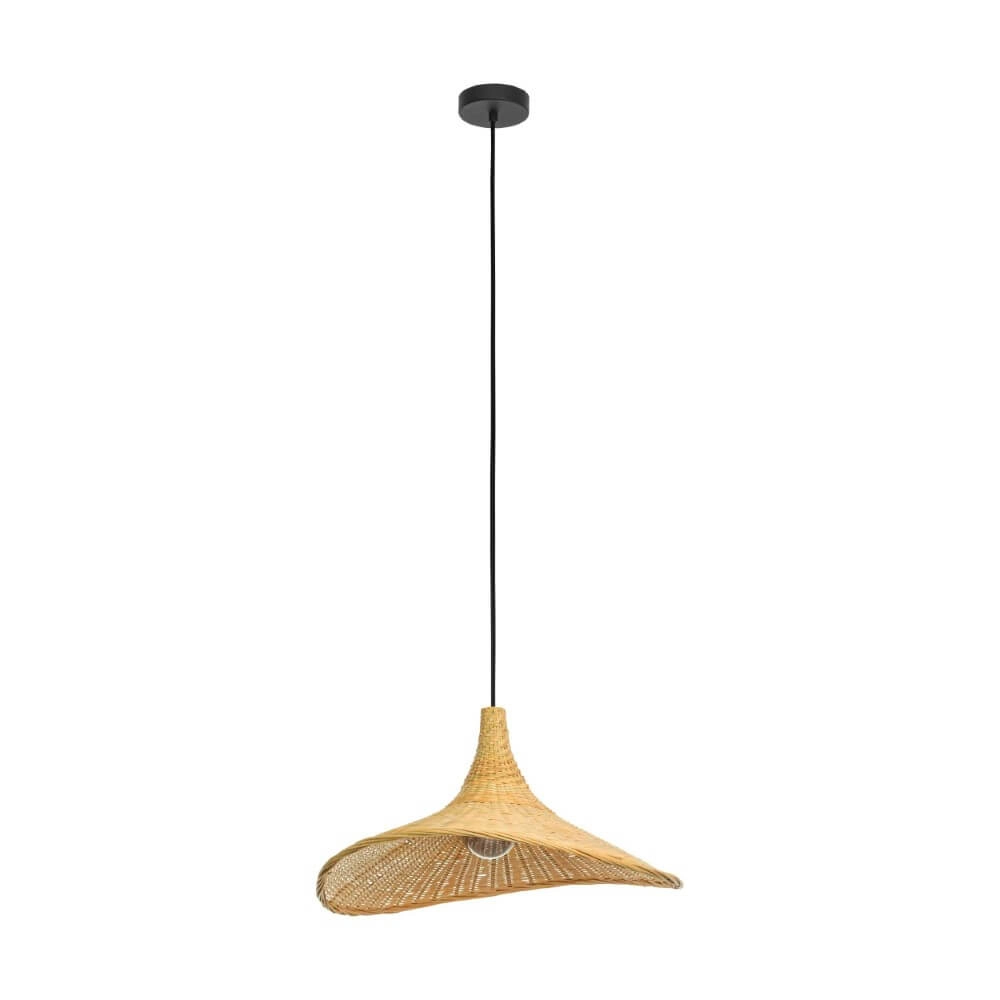 Lampe suspendue en osier Haxey Ø 50 cm
