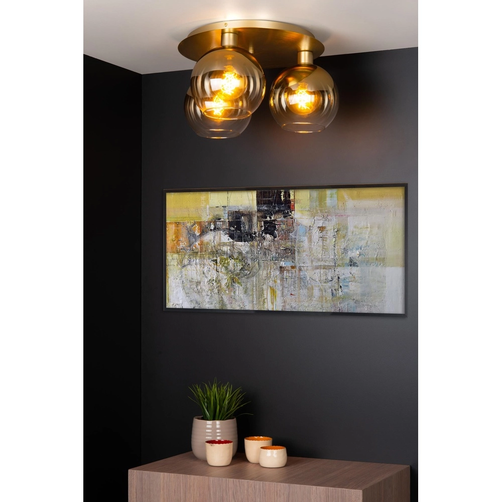Lampe de plafond Marius Or 3 vieux Lucide 5411212740991
