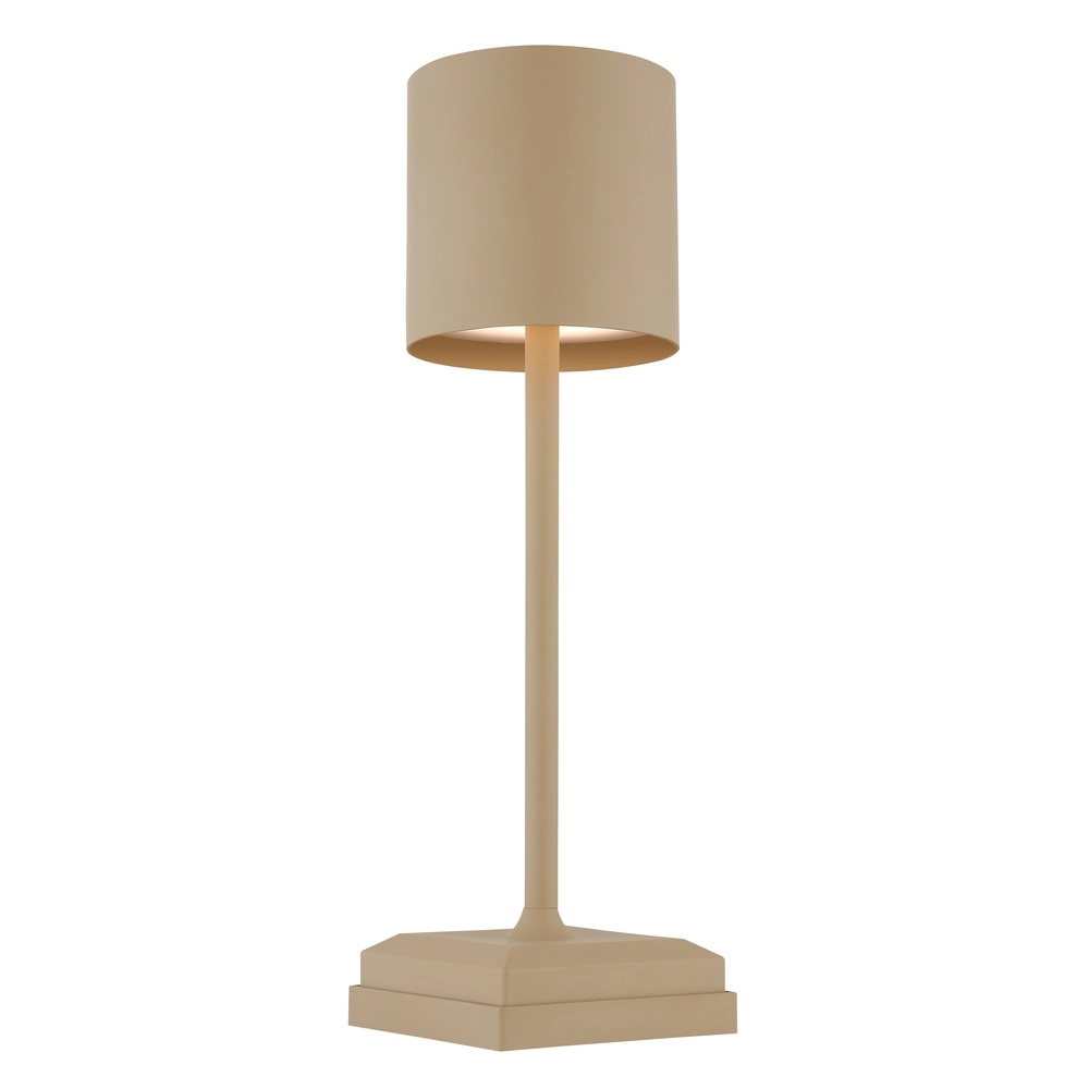 Lampe de table moderne Dixon Brun sable rechargeable Globo 9007371531394