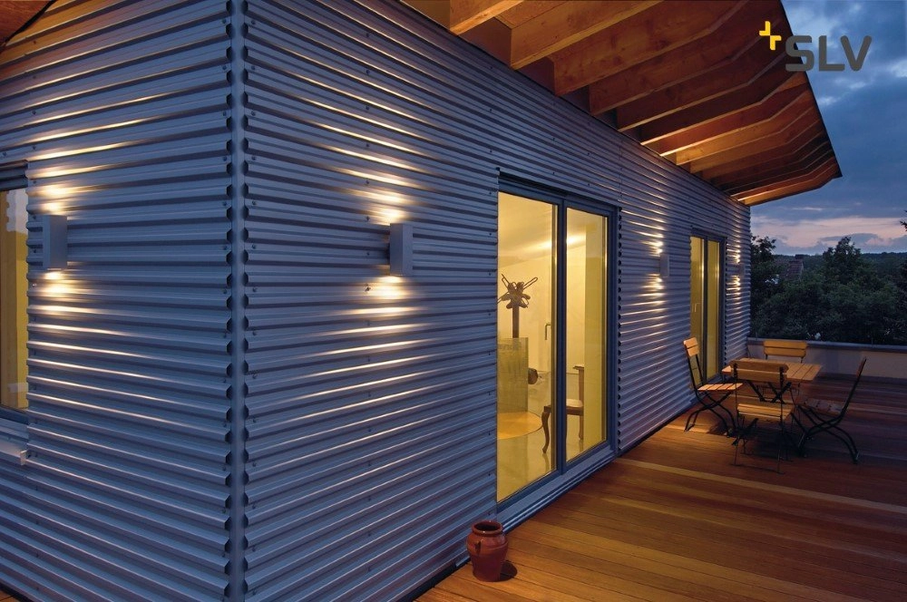 Briquet carré de haut en bas Theo Up-Down Out gris métallisé SLV 4024163097208